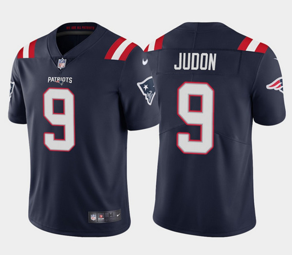 Men's New England Patriots #9 Matt Judon 2021 Navy Vapor Untouchable Limited Stitched NFL Jersey